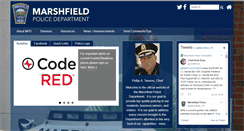 Desktop Screenshot of marshfieldpolice.org
