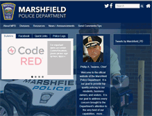 Tablet Screenshot of marshfieldpolice.org